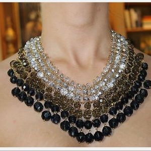 Stunning Kate Spade ' On The Avenue' Bib Necklace Sophisticated Coloring